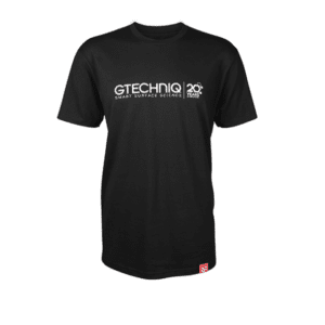 Black 20 Year T-Shirt with Middle Logo