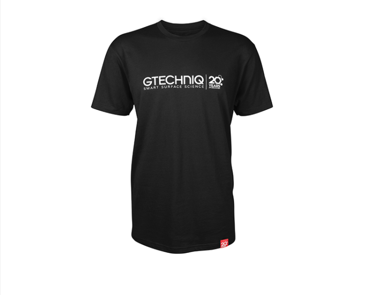 Black 20 Year T-Shirt with Middle Logo